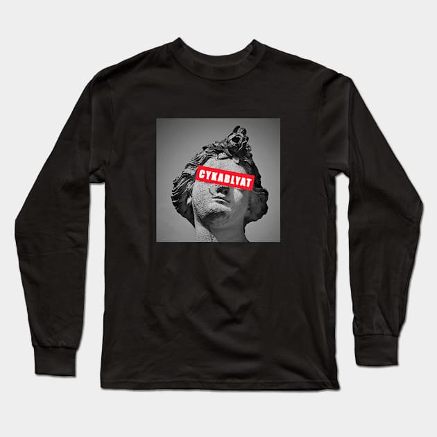 Cyka Blyat T Shirt Long Sleeve T-Shirt by muupandy